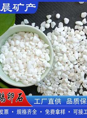 鹅卵石雨花石 白石米 园林绿化铺盖石白色石子