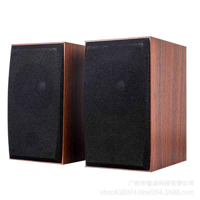 电脑音响技拓JT2818全木质音箱台式机笔记本桌面低音炮音响供跨境