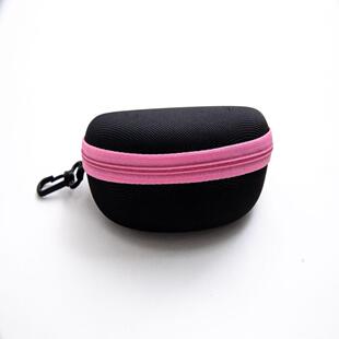 便携式拉链眼镜盒太阳镜盒子墨镜盒近视镜眼睛眼镜框镜架盒挂钩式
