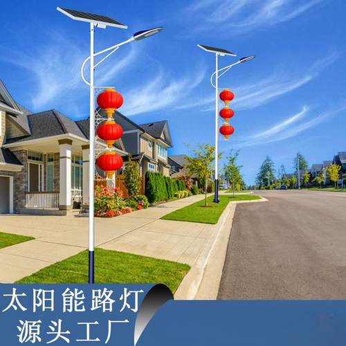 led中国结发光户外防水防晒元旦春节日大红灯路灯杆装饰灯具灯