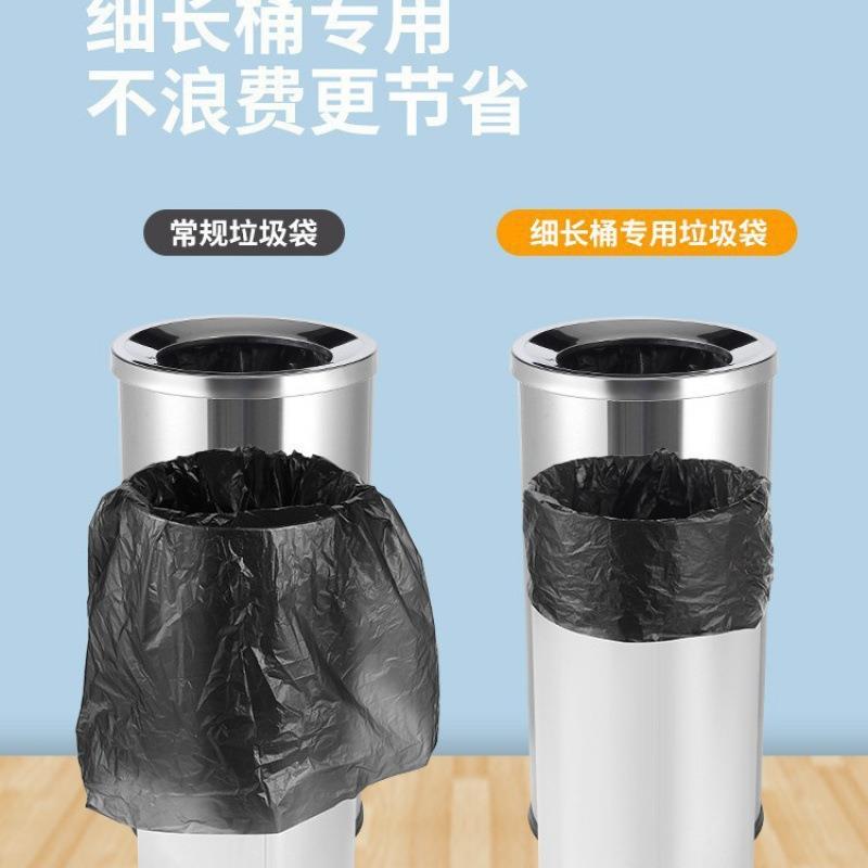 加长垃圾袋细长桶长筒圆筒袋子长条长款高桶长型商用加厚仍蓝中国