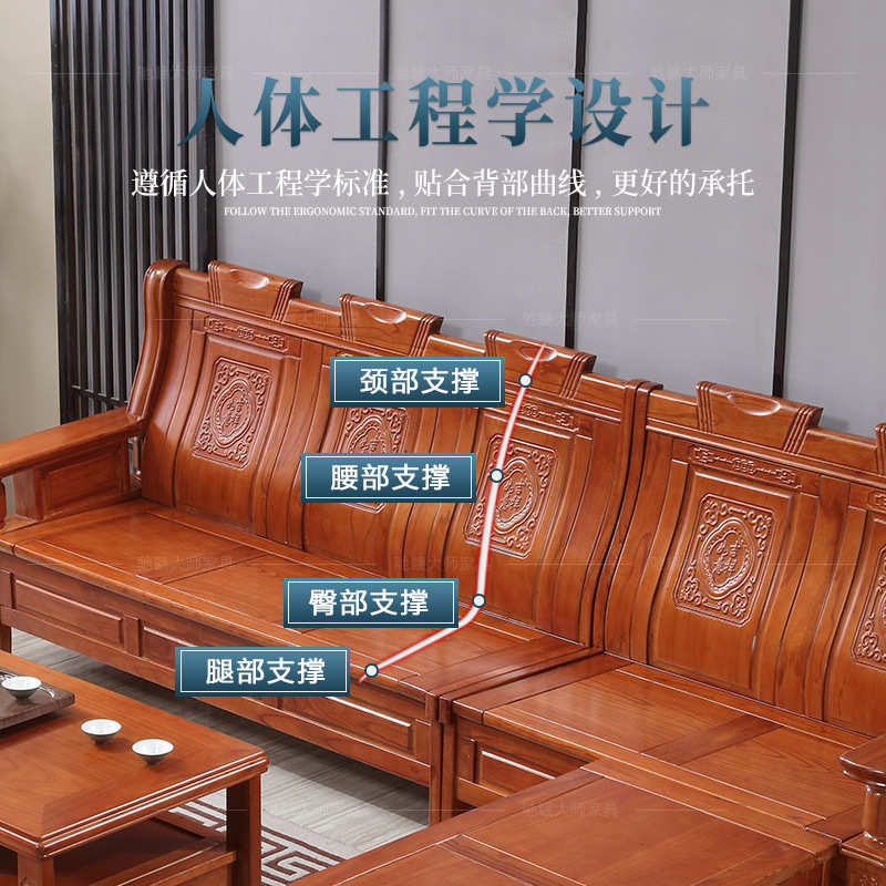 冬夏沙发坐木老式小户型适合实木贵妃位老人的香樟纯两用沙发椅