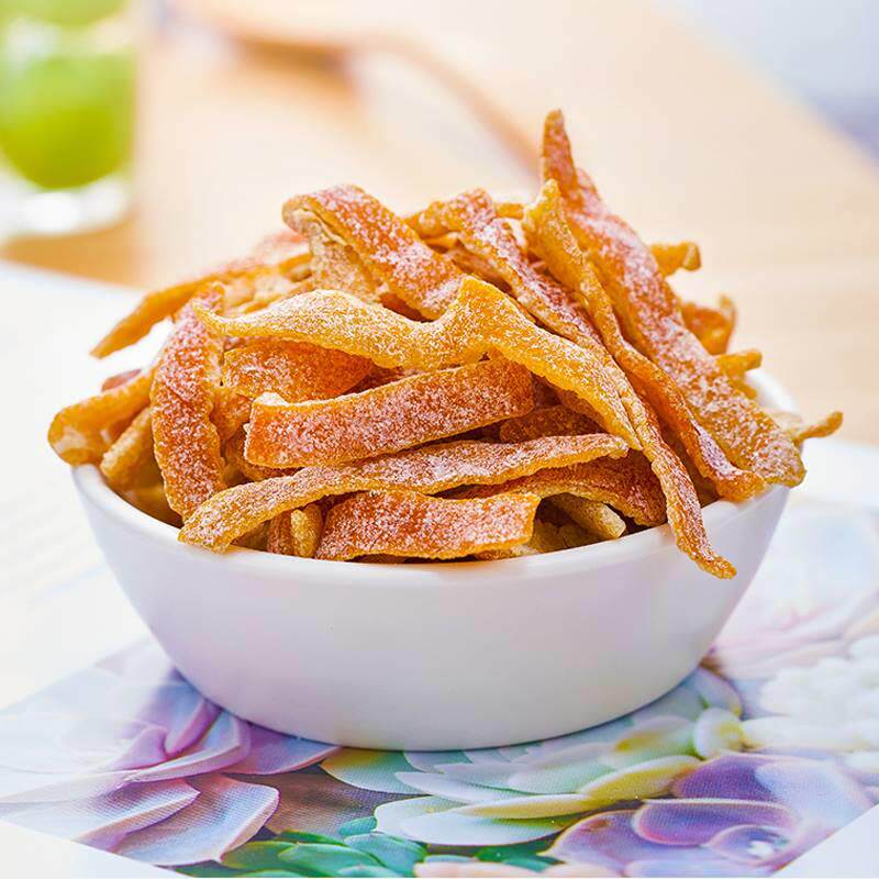 九制陈皮500g罐装盐津橘子皮干即食老陈皮丝酸甜桔子皮孕妇小零食