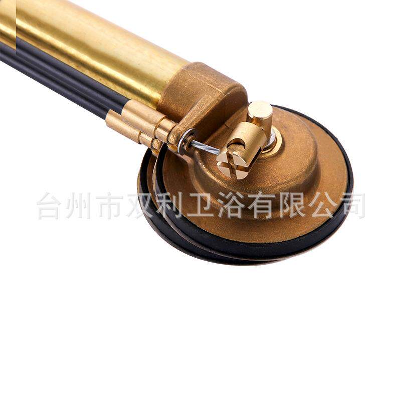 源头厂家供应浴缸手轮旋转式线控下水器拖布池自动下水器线控下水