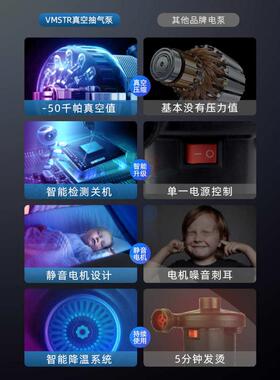 9V7T抽真空机小型家用压缩衣服棉被子收纳袋电动抽气泵充气篮球打