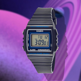 卡西欧（CASIO） 户外运动防水电子表学生时尚复古方表 W-215H-8A