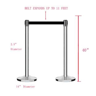 障碍物绳索和杆子 用于人群控制 带立柱顶部标志框架支架分隔线