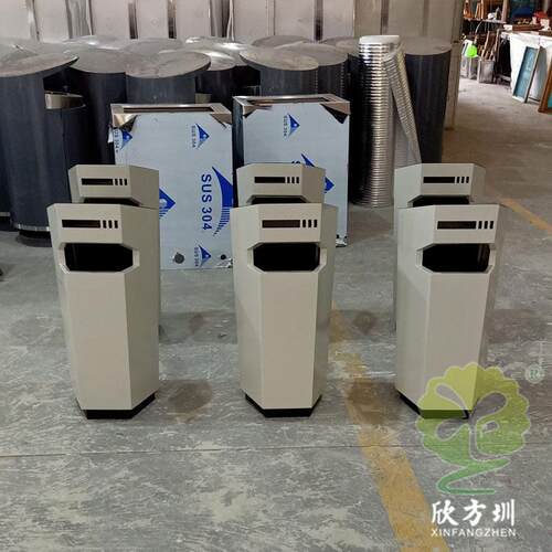 环卫室内异形不锈钢垃圾桶定制公室果皮箱喷粉金属收纳桶筒