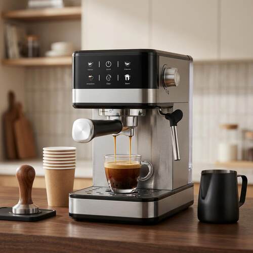 20Bar意式咖啡机家用小型高质量CoffeeMachine泵压打奶泡機跨境