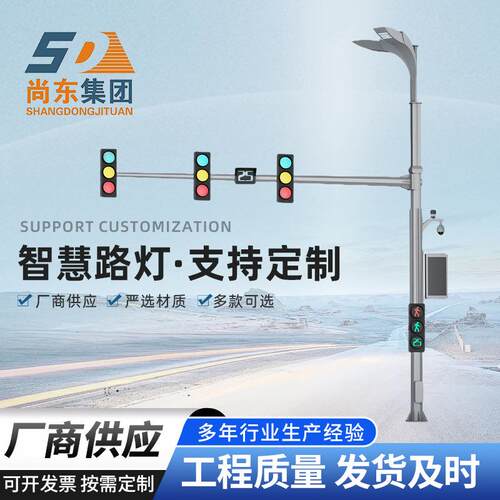 城市物联智慧路灯多功能5G灯杆监控照明气象监测智能充电桩源头厂
