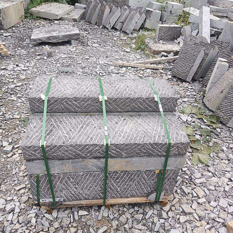 青石板仿古庭院花园室外铺路 防滑荔枝面青石板地铺石文化石