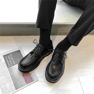 47 8大码4青少年黑色皮鞋鞋西中服礼服正装百搭潮流学男生小