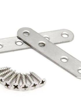 12Pcs Stainless Steel Corner Brackets Flat Straight Bracket