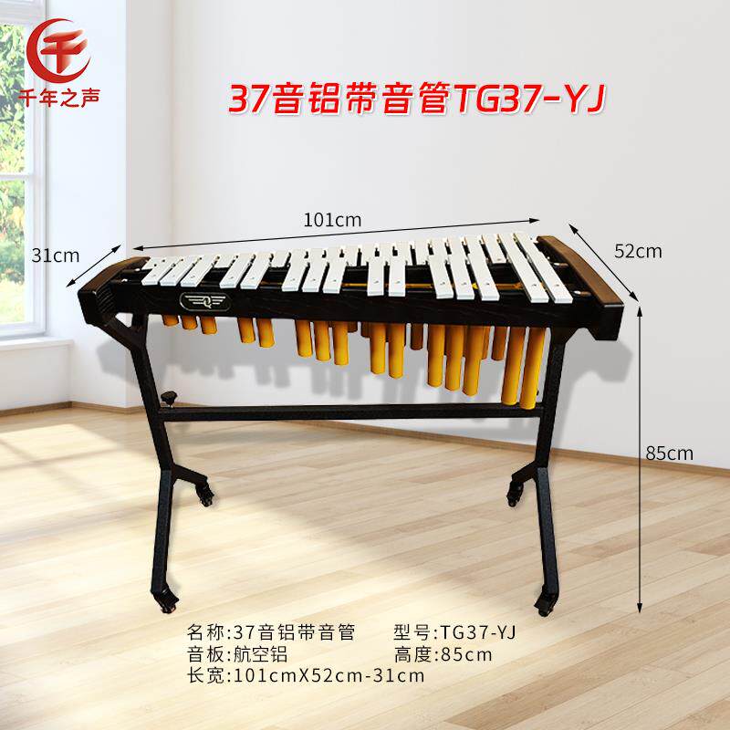 正品专业37音键成巴马人儿童音乐教学林木琴带发音管击红木钟琴打