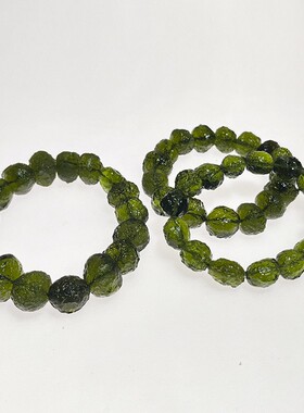 2026天然捷克陨石手链宇宙矿物原石疗愈灵修男女款饰品手串装饰玩