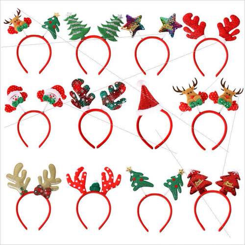Christmas headband Elk antlers five star children