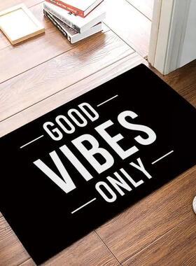 Good Vibes Only Welcome Doormat Entrance Floor Mat Rug Indoo