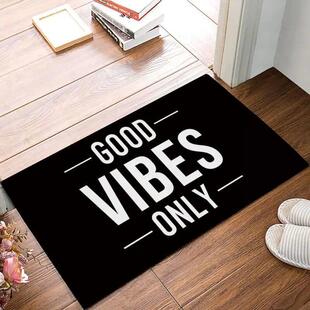 Good Vibes Only Welcome Doormat Entrance Floor Mat Rug Indoo