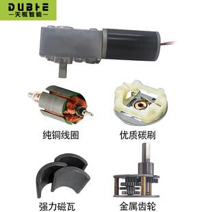 310Z涡轮蜗杆直流减速电机1224调Y速自锁齿轮大扭矩v双轴AYQ 584