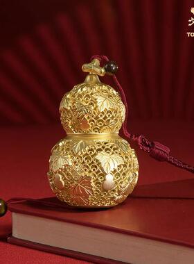 铜大师富禄万代“客厅桌面丝线铜葫芦饰品装饰挂件节日礼品