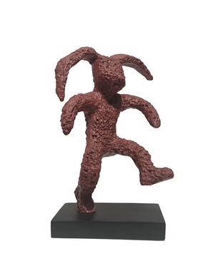 现代简约艺术卡通兔家居软装饰品样板房电视柜玄关工艺品轻奢摆件