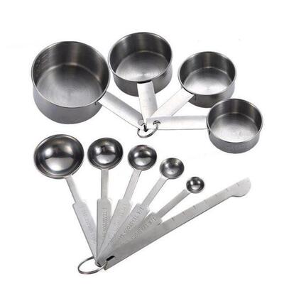 Measuring Cups Premium Stackable Kitchen Spoon Set Stainless