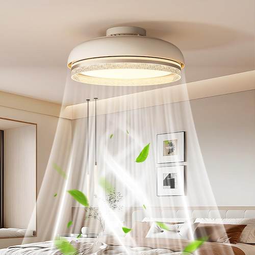 新款全光谱无叶风扇灯空气净化隐形卧室电扇灯主卧房间风扇吸顶灯