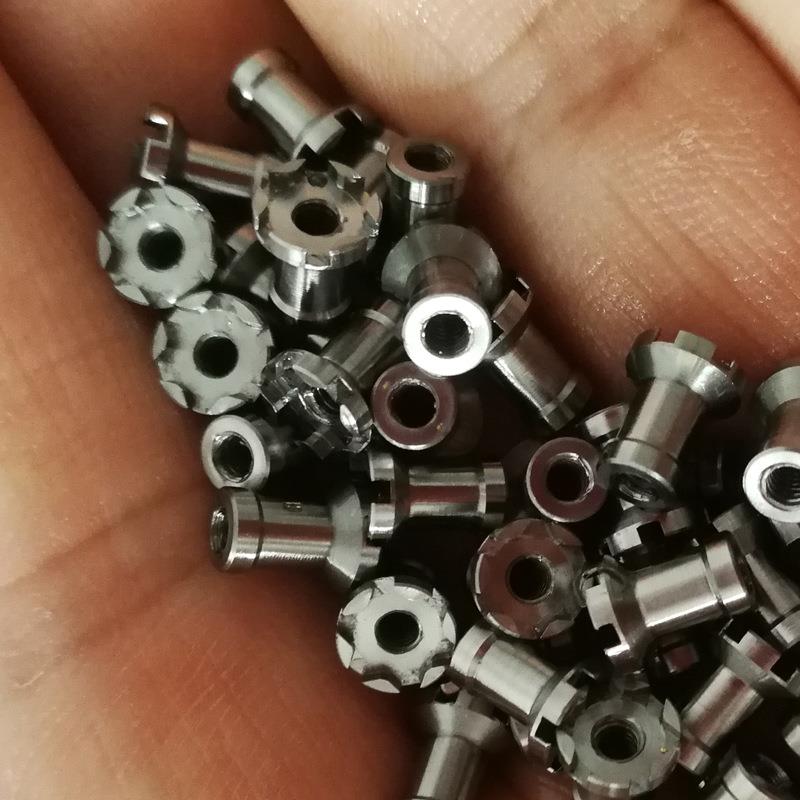 不锈钢铜铝车件加工自动车床CNC走芯机高精度据槽钻孔倒角攻牙