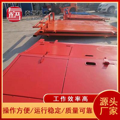 矿用调节门带百叶窗 异向同步开闭无压风门 手动气动无压风门