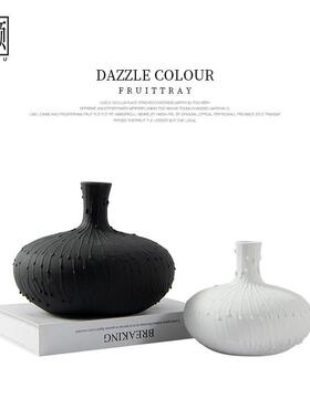 高级感艺术花器插花摆件酒店样板房间软装家居装饰品现代简约北欧