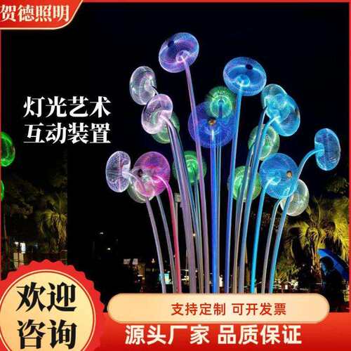 灯光艺术互动装置网红打卡装置文旅夜游美术陈列商业广场公园引流