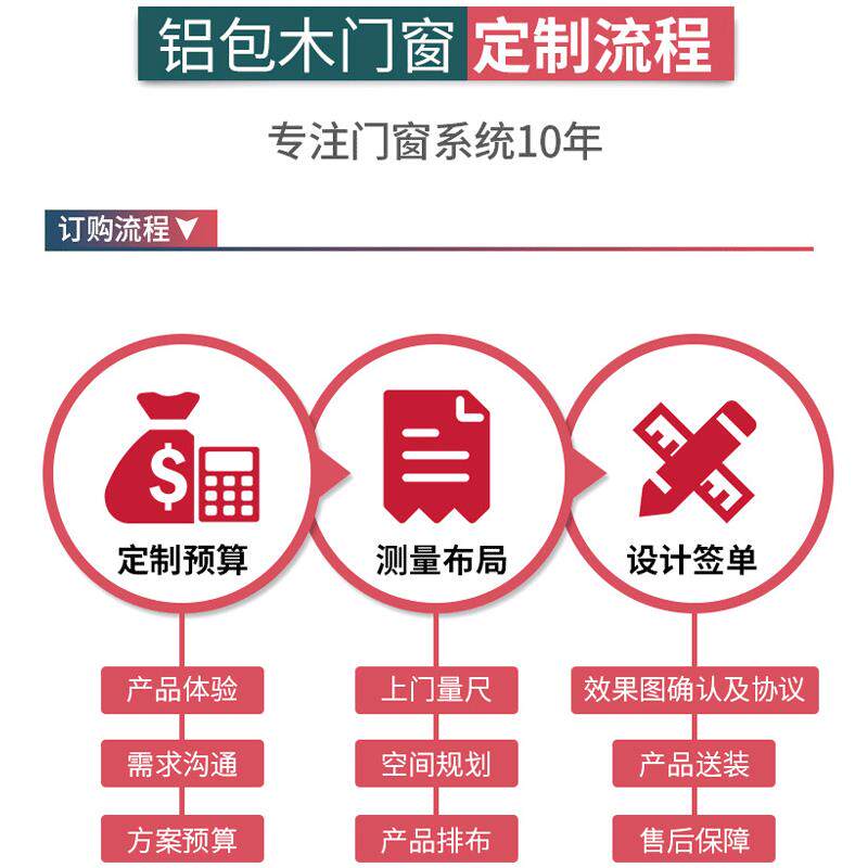 新款直销三玻断桥铝包木门窗加工窗纱窗户一体别墅隔音玻璃木包铝
