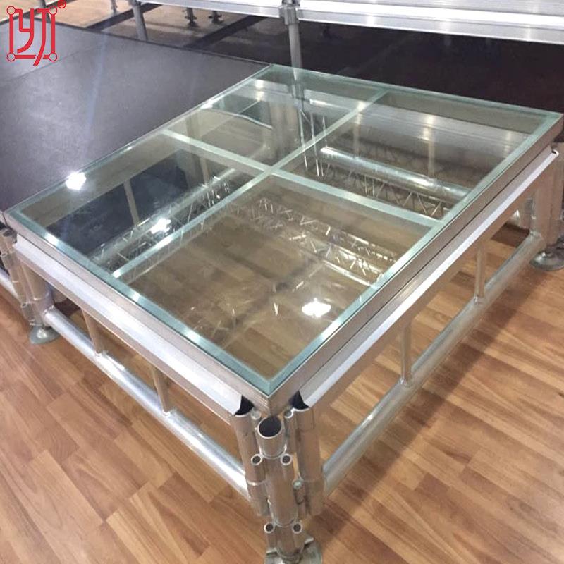 玻璃地台汽车地台亚克力舞台会展活动玻璃发光T台发布会舞台
