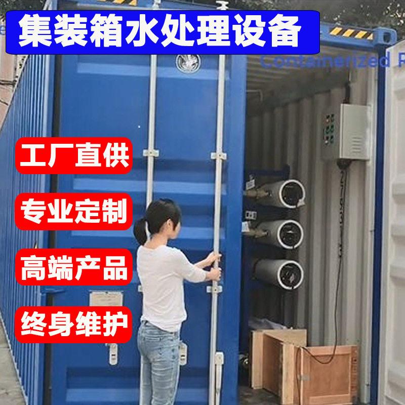 大型反渗透净化水设备室外作业饮用水过滤器集装箱式造水机器