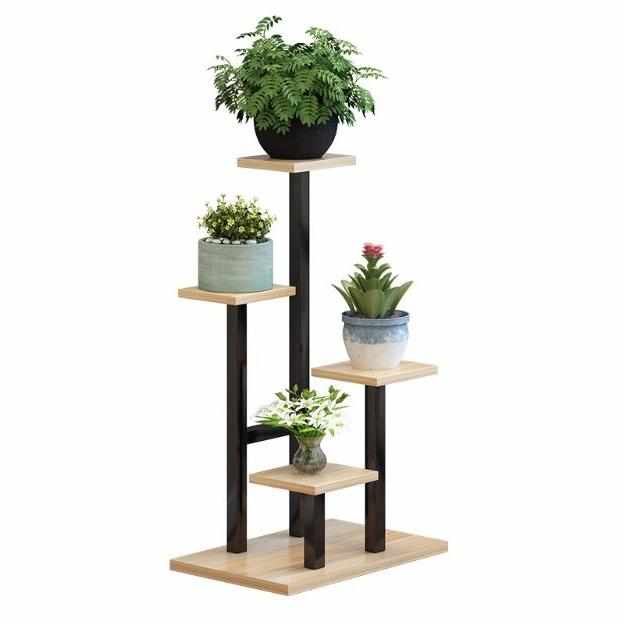 花盆架客厅落地阳台铁艺绿萝多肉室内家用带轮可移动花架子置物架