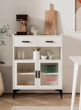 实SVR靠木超薄餐边柜橱20/30c柜m墙一体厨房柜收纳储物茶水轻奢黑