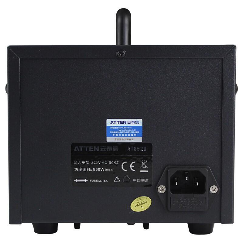 泰信A自T安852D大功率热风拆焊台动眠恒AT852D温数休显风550W