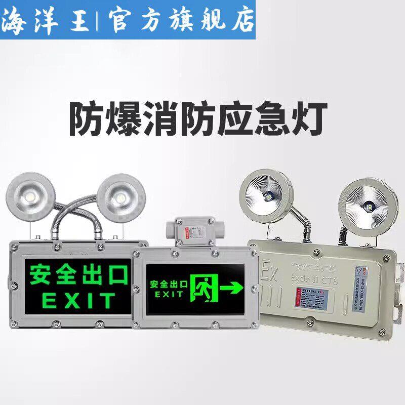 海洋王防爆紧急照明灯出口疏散指示灯牌led双头消防紧急照明灯照