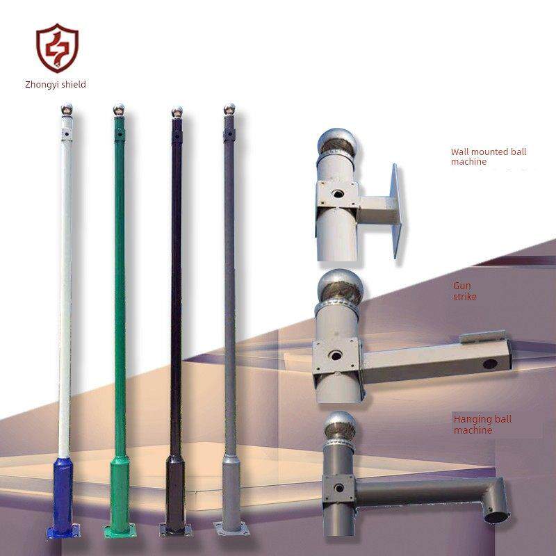 户外监控杆2.3米4.5米社区摄像柱不锈钢监控杆支架灯杆