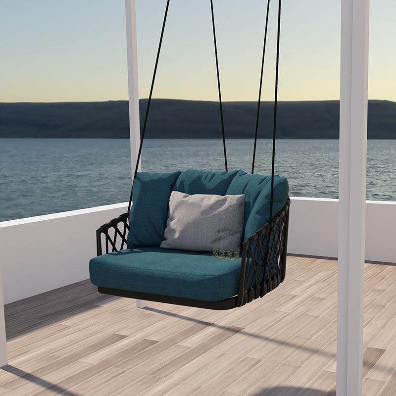 网红单人吊椅室外摇篮椅户外庭院景区秋千阳台室内吊蓝椅双人吊篮