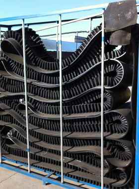 河北尼波龙大倾角输送提状挡边输带送带尼龙聚酯TDA帆布升带