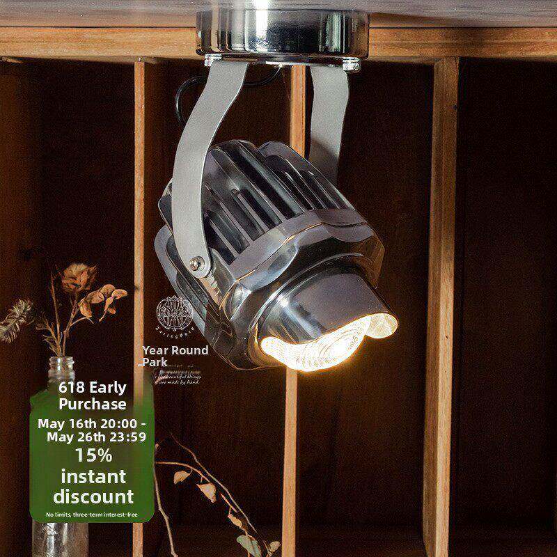 年轮公园ZORING PARK宅造店 复古车灯铸铝工业风轨道客厅展厅射灯