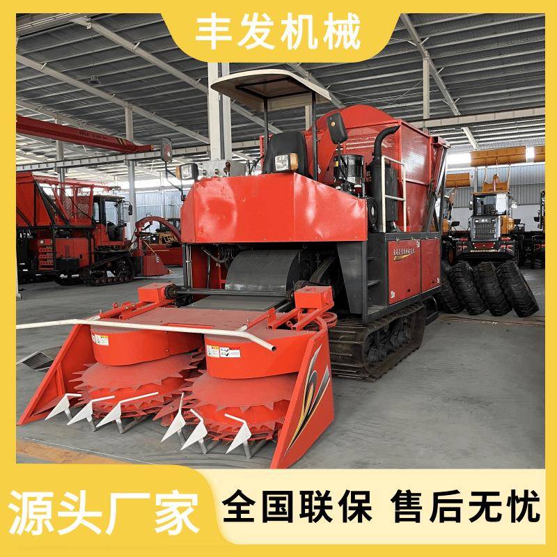 柠条苜蓿青饲料收获机圆盘割台轮式履带式青储机生产厂家直发银合