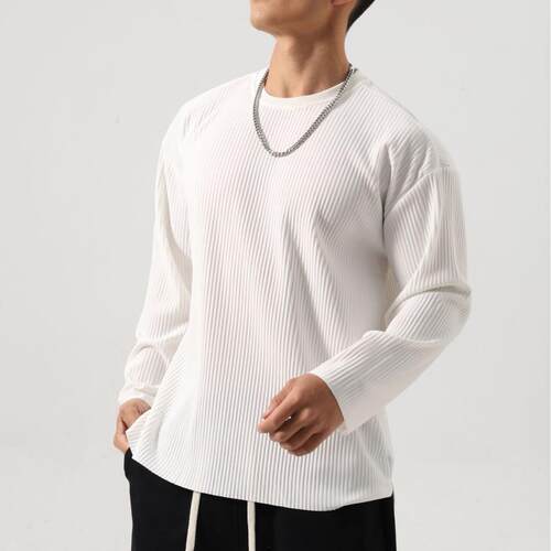 Long sleeved plus size fitness sweatshirt men's super
