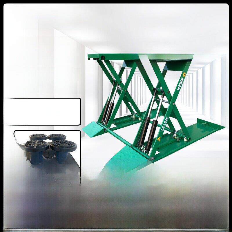 理通1.4m超薄小剪刀车升降机剪刀车升降机保养维修防水无槽四缸