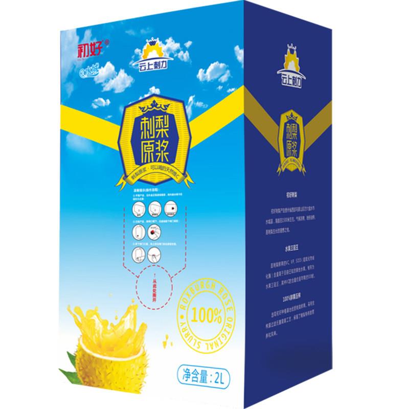 【新鲜日期】贵州特产初好刺梨原浆刺梨汁刺梨原液2L/盒0蔗糖添加图片