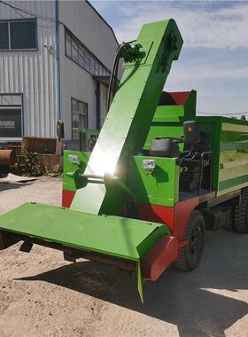 养场牛殖羊便清PWR理机三轮自走式牛粪运输车自柴油卸式铲粪粪收