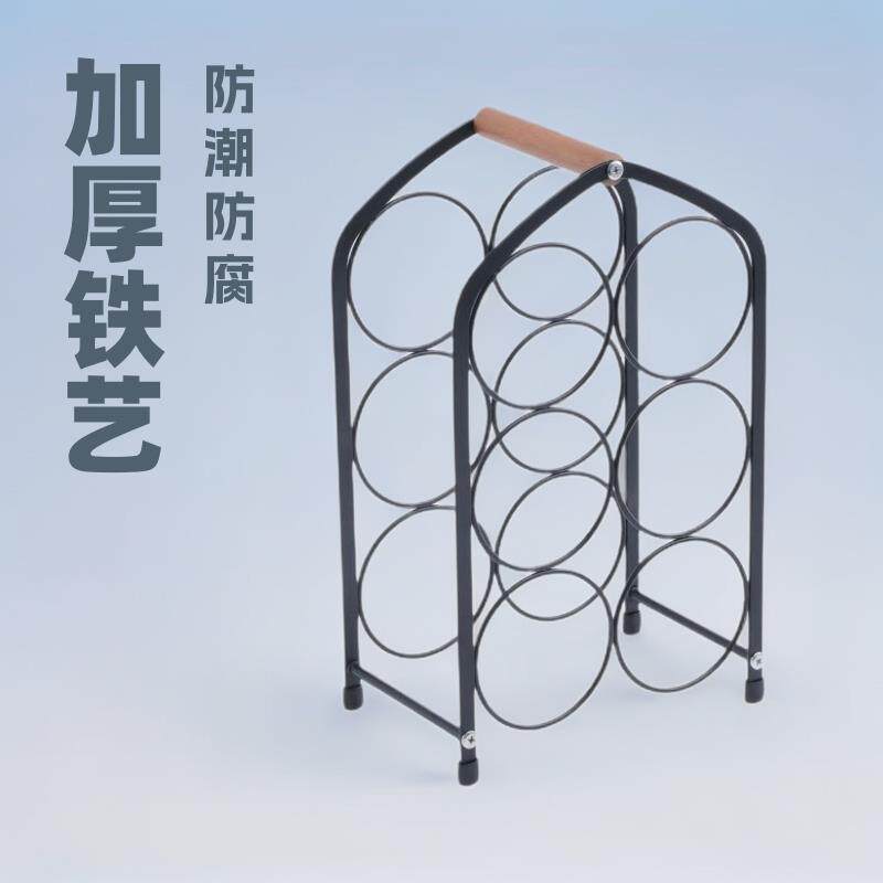 新款企鹅六瓶红酒架 欧式家用酒柜装饰展示架