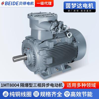 1MT8004隔爆型三相异步电动机IP55防爆电机石油化工油气贝得电机