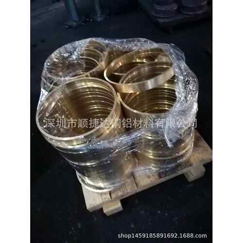 大口径厚壁耐磨黄铜套 QSN555机械加工锡青铜套 各种大小尺寸铜管